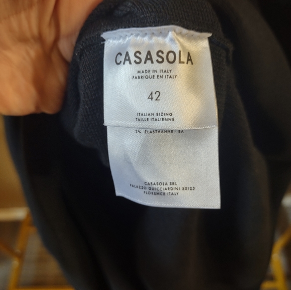 Casasola Classic Black A-Line Knit Dress NWT - Picture 9 of 11